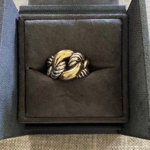 David Yurman Belmont Curb Link Ring With Gold